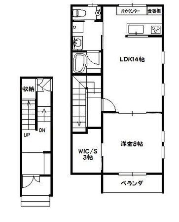 関屋駅 徒歩21分 2階の物件間取画像